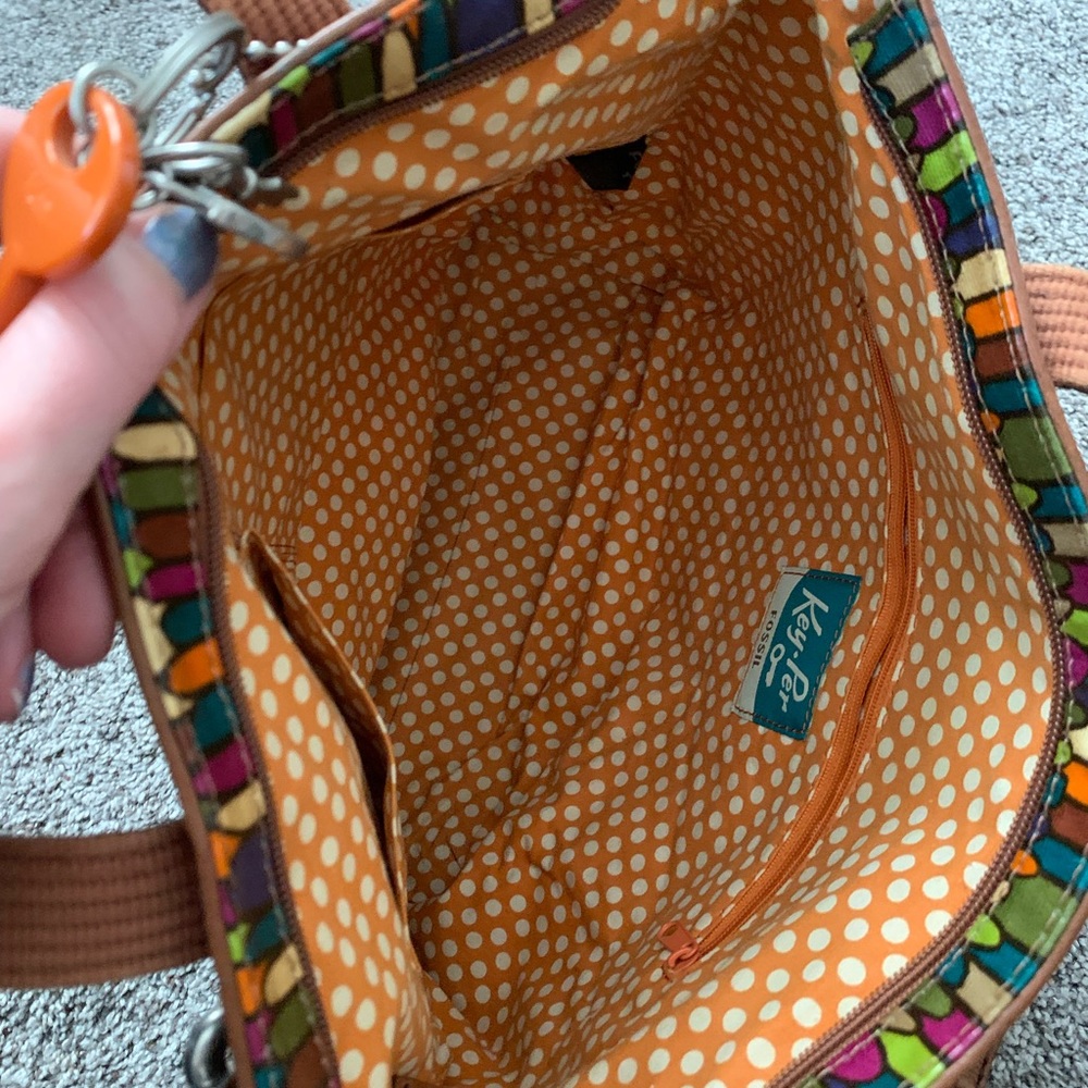 Fossil Key-Per Coated Canvas Tote - image 6